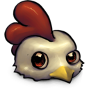 Cute Little Low Res Chicken Icon
