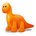 Dino orange Icon