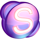 Skype purple Icon