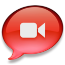 iChat rood Icon