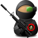 Sniper Soldier with Weapon Icon