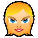 Female Face FE 1 blonde Icon