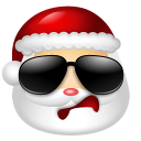 Santa Claus Cool Icon