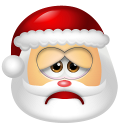 Santa Claus Sad Icon