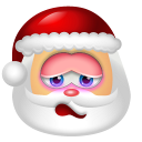 Santa Claus Shy Icon