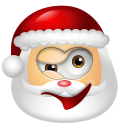 Santa Claus Wink Icon