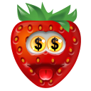 Strawberry Money Icon