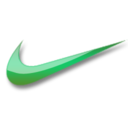 Nike green logo Icon