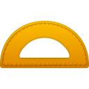 Semicircle ruler Icon