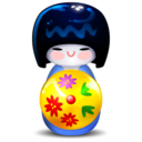 Kokeshi blue Icon