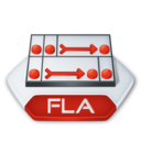 Adobe flash fla Icon