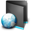 Net Folder Black Icon