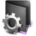 Smart Folder Black Icon