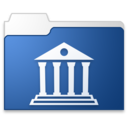 Library blue Icon