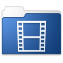 movies blue Icon