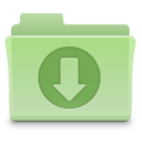 Downloads Folder Green Icon