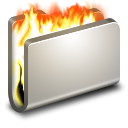 Burn Metal Folder Icon