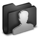 User Black Folder Icon