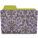 folder damask hyacinth Icon