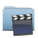 Folder Blue Clap Icon