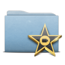 Folder Blue Movies Icon