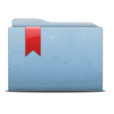 Folder Blue Ribbon Icon