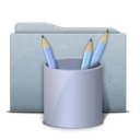 Folder Graphite Work Icon
