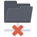 Network Folder Cross Icon