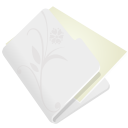 folder flower light grey Icon