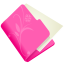folder flower pink Icon