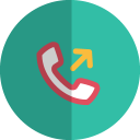 outgoing call folded Icon