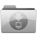 downloads Grey Icon