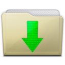 beige folder downloads Icon
