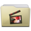 beige folder movies alt Icon