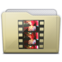 beige folder movies Icon