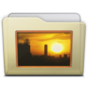 beige folder pictures Icon