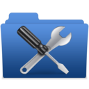 smooth navy blue utilities 2 Icon