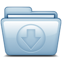 Blue Download Icon
