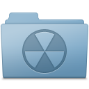 Burnable Folder Blue Icon