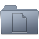 Documents Folder Graphite Icon