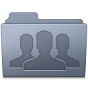Group Folder Graphite Icon