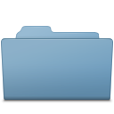 Open Folder Blue Icon