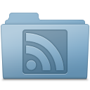 RSS Folder Blue Icon