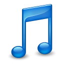 Sidebar Music Blue Icon