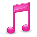 Sidebar Music Pink Icon