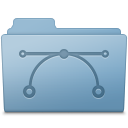 Vector Folder Blue Icon