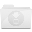 DownloadsFolder White Icon
