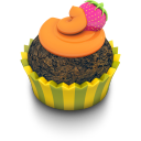Chocolate Orange Cupcake Icon