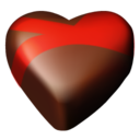 chocolate hearts 09 Icon