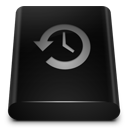 Black Drive Backup Icon